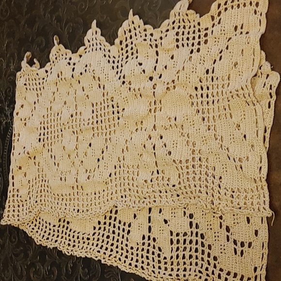 3/$40 Homemade Crochet Console Table Doily - Picture 2 of 4